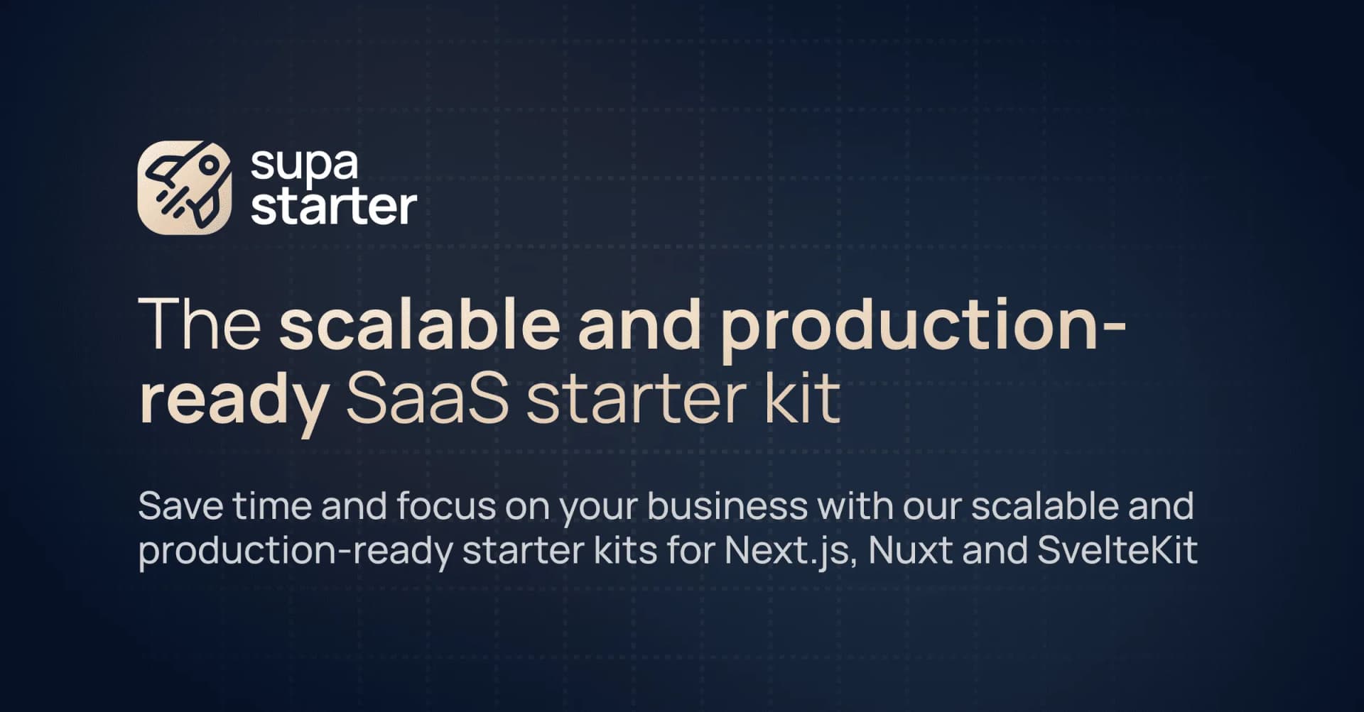 Preview image of supastarter SaaS template