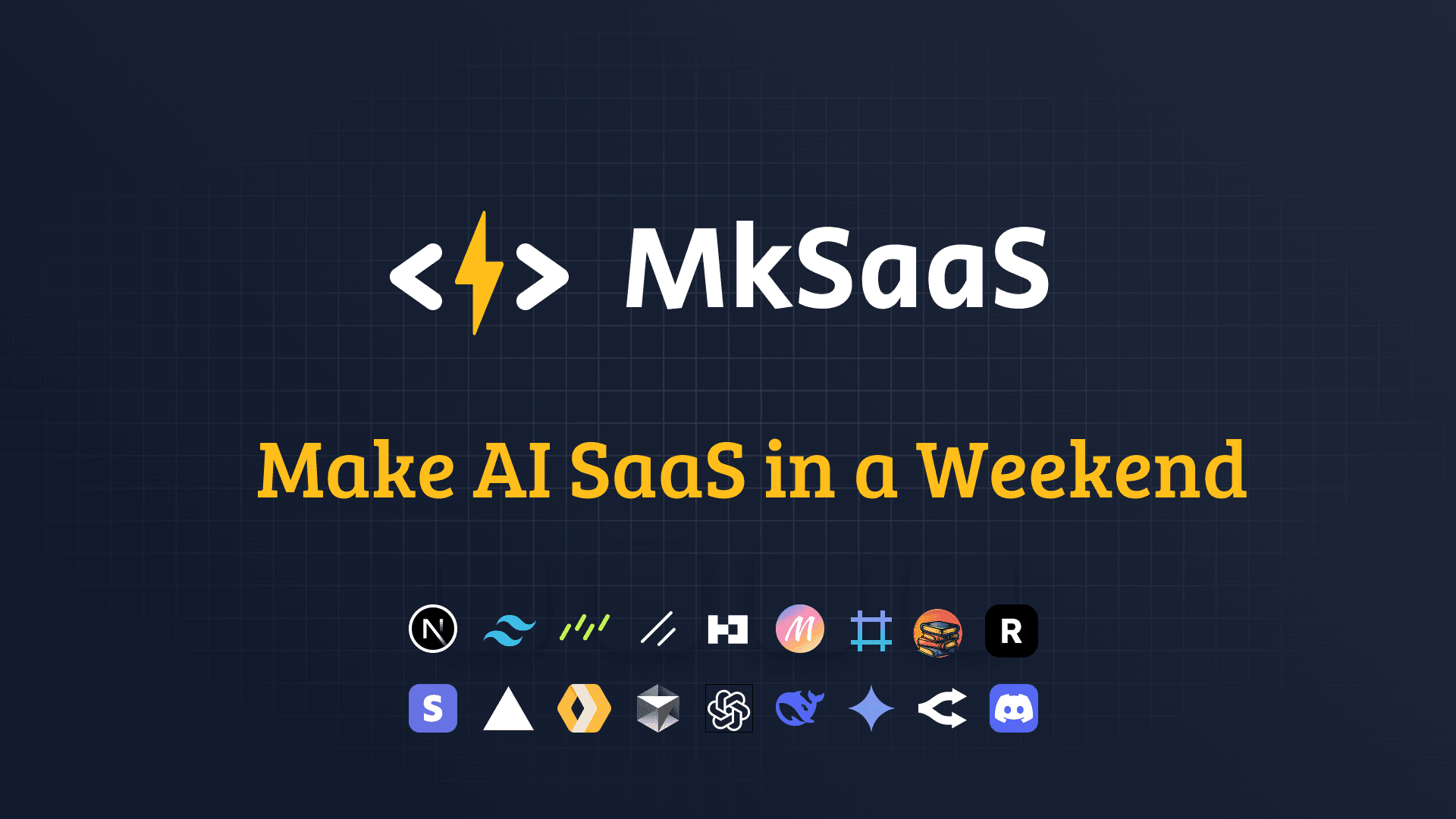 Preview image of MkSaaS SaaS template